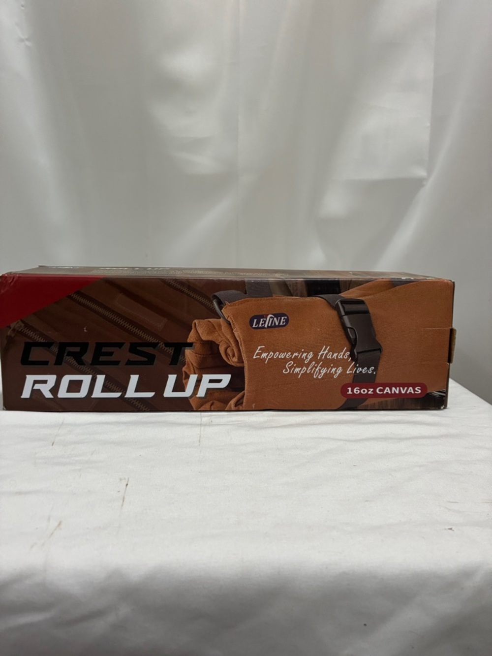 Crest Roll Up 16oz Canvas Tool Roll - Brown NET